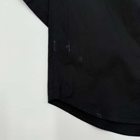 Mille Resort & Travel Women’s Elegant Black Ruffle Collar Button Down Top XS - Picture 11 of 11